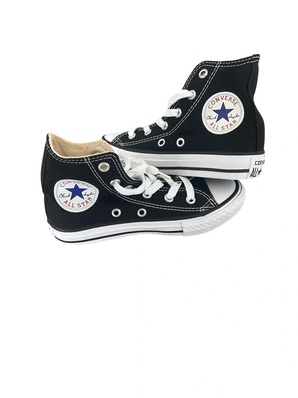 Converse Kids Black & White High Top Sneakers Size 11.5 17.5 CM